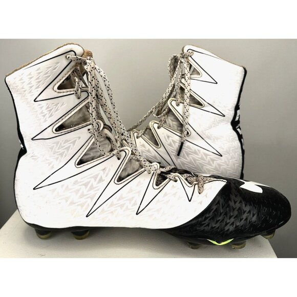 Under Armour Mens Football Cleats Highlight Clutchfit 1269693-001 Black Size 13 - Picture 4 of 12